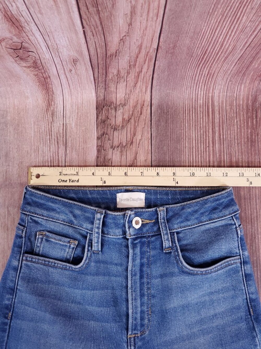 Favorite Daughter The Erin Crop Boot Hyannis Jeans Womens 25 Mid Rise Stretch - Picture 14 of 16
